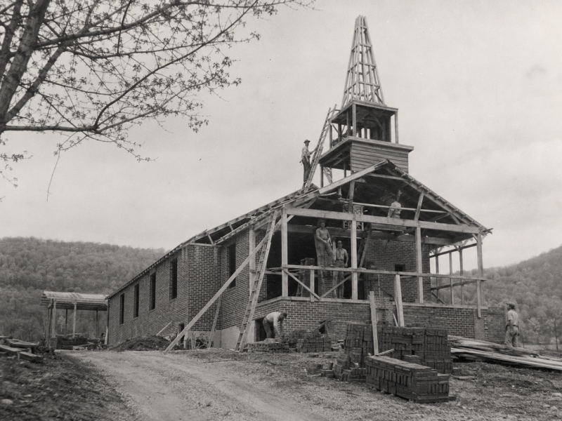 Hardins Chapel History - A New Church Building