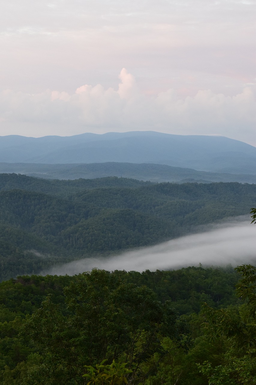 smoky mountains sunrise tennessee landscape